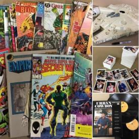 MaxSold Auction: This online auction features a PlayStation Activision "Guitar Hero", John "Peacemaker" Cena hand-signed WW magazine, Harley-Davison playing cards, "Star Wars Dark Empire" comic, 1970s Fisher-Price portable turntable, magazines and much more!